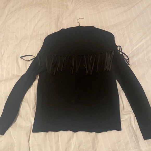 Boston Proper Sweaters - Boston proper,size L ,black sweater,fur beards